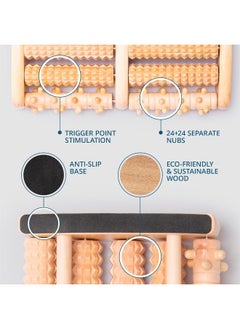 TheraFlow Double Foot Massager Size L - Original Shiatsu Acupressure - Plantar Fasciitis Relief – Plantar Reflexology Diagram/Instructions for Use – Wood - pzsku/Z7EF9545B72D6179CDE4FZ/45/_/1741000395/e229b17e-a1db-4ad1-8e0e-8fca5c9c97cf