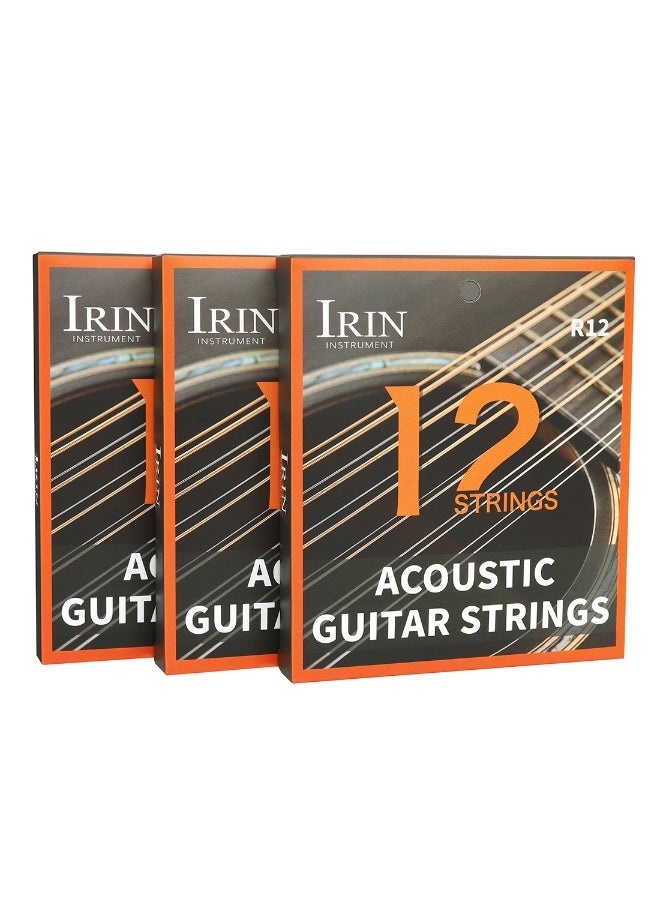 Generic - IRIN R12 12-String Acoustic Guitar Strings – Premium Quality for Folk Guitar - Image 1