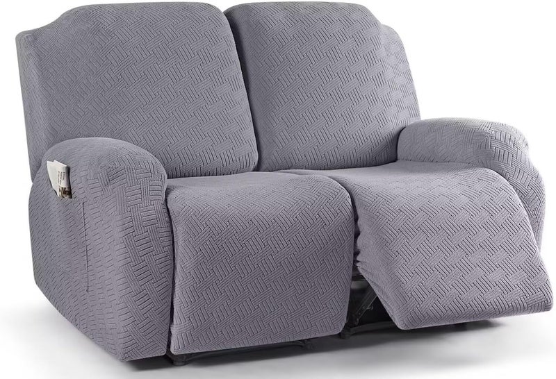 Stretch Recliner Chair Cover: Gray, Universal Fit - Furniture Protector Recliner Sofa Cover for Living Room Decor - Image 1