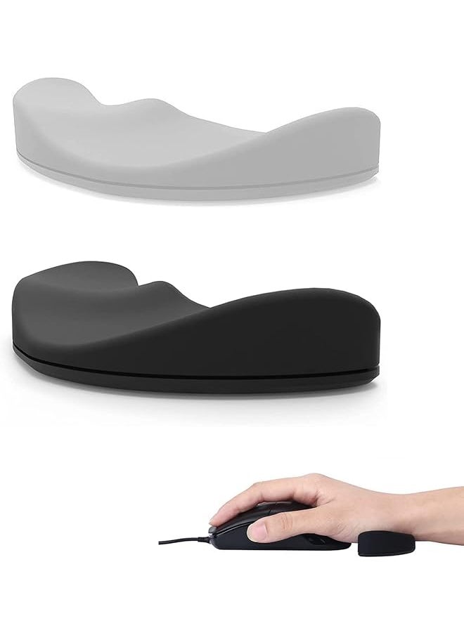 X spring Wrist Rest For Mouse 2Pcs Ergonomic Gliding Palm Rest Sliding Palm Rest That Moves With The Mouse Mouse Wrist Rest Support Relieve Wrist Pain Suitable For Office  - Image 1