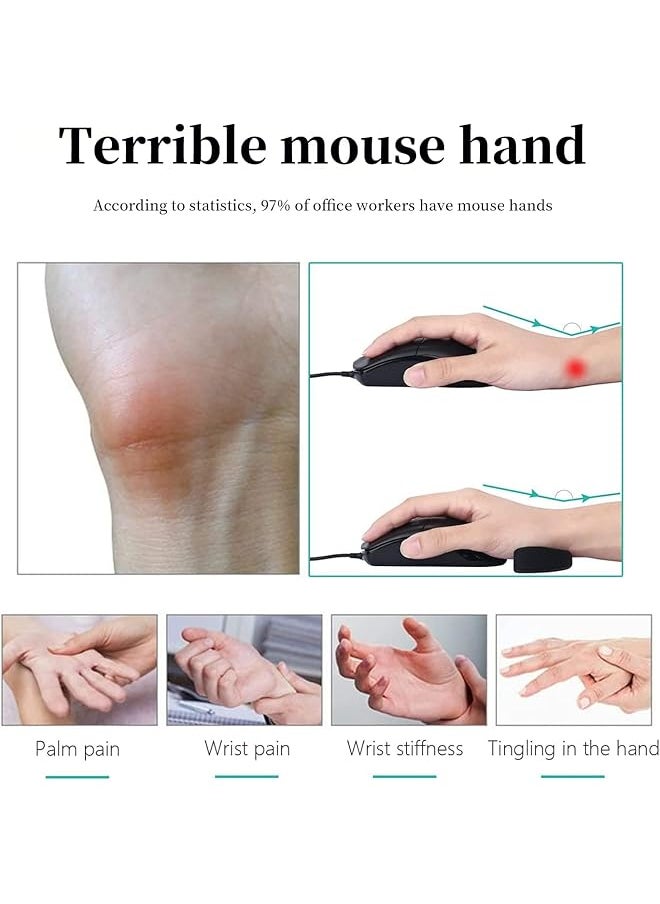 X spring Wrist Rest For Mouse 2Pcs Ergonomic Gliding Palm Rest Sliding Palm Rest That Moves With The Mouse Mouse Wrist Rest Support Relieve Wrist Pain Suitable For Office  - Image 5