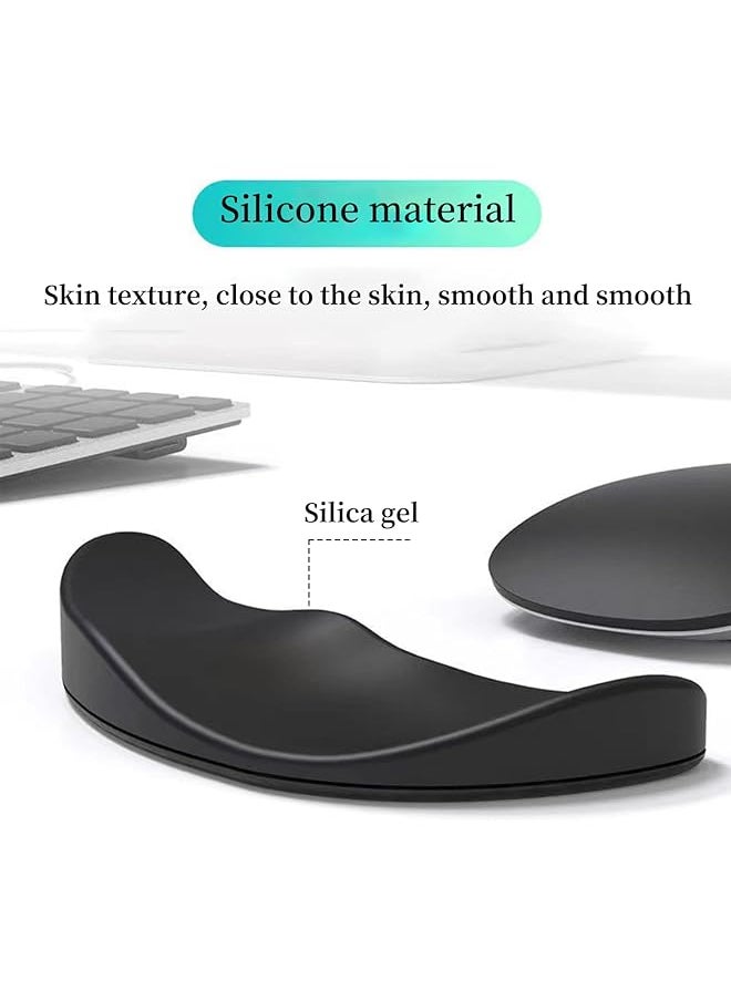 X spring Wrist Rest For Mouse 2Pcs Ergonomic Gliding Palm Rest Sliding Palm Rest That Moves With The Mouse Mouse Wrist Rest Support Relieve Wrist Pain Suitable For Office  - Image 2