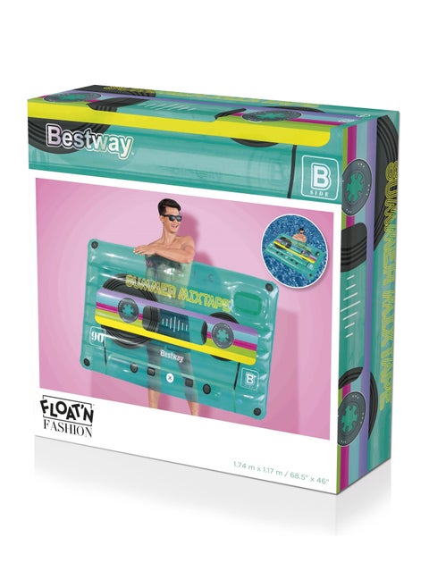 Bestway Lounge Retro Beats Pool Float 174x117Cm | Inflatable Ride-on | Pool Float | Summer Water Toy | Pool & Beach Toy