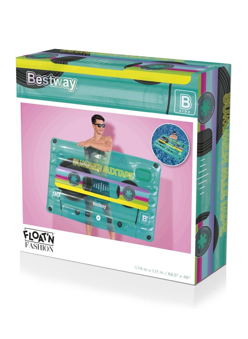 Bestway Bestway Lounge Retro Beats Pool Float 174x117Cm | Inflatable Ride-on | Pool Float | Summer Water Toy | Pool & Beach Toy  - Image 1