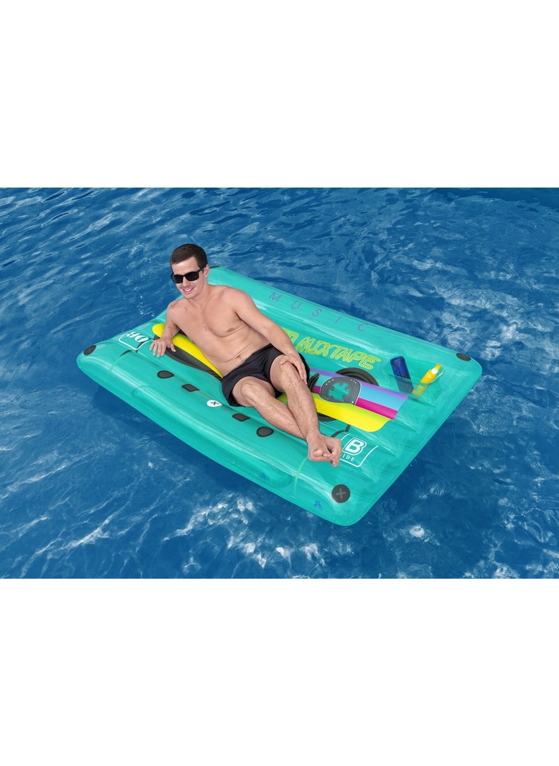 Bestway Bestway Lounge Retro Beats Pool Float 174x117Cm | Inflatable Ride-on | Pool Float | Summer Water Toy | Pool & Beach Toy  - Image 4