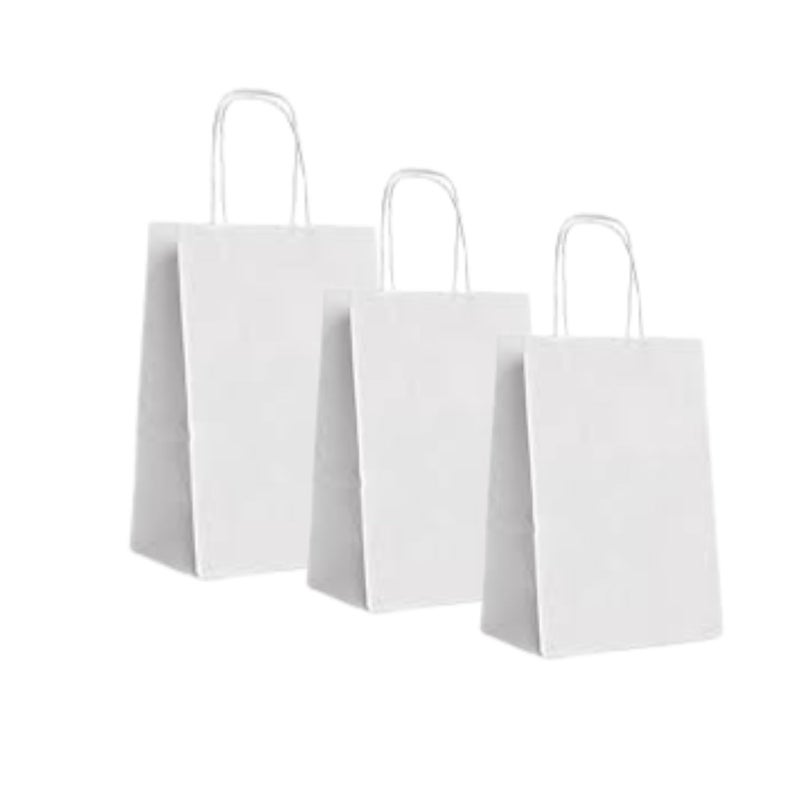 Golden Master Kraft Paper Bags 10 Pieces 32 * 32 * 14 With Handles For Shopping, Gifts And Small Business (White Craft) - Image 4