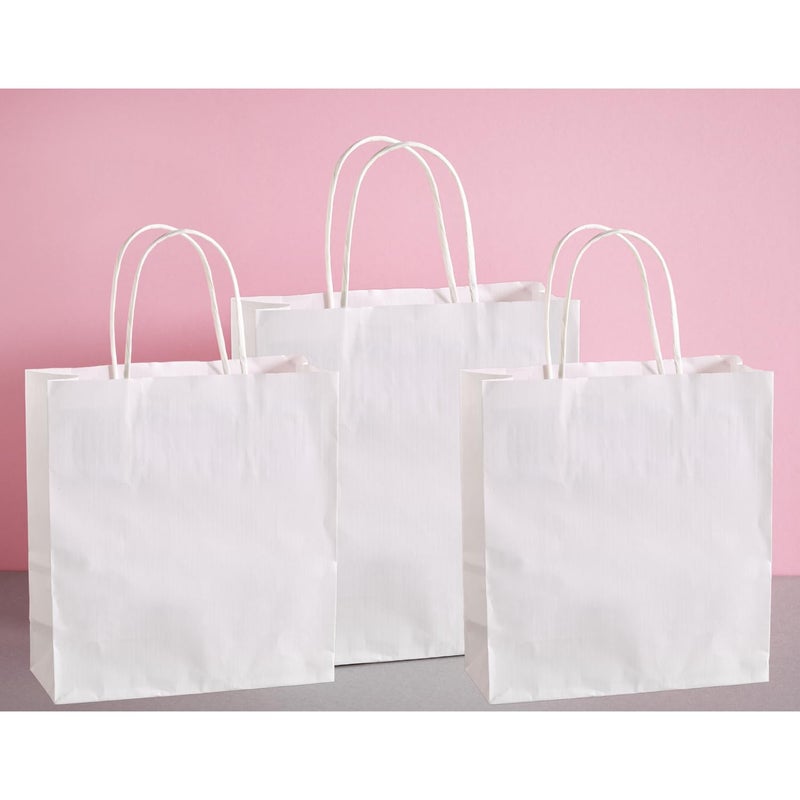 Golden Master Kraft Paper Bags 10 Pieces 32 * 32 * 14 With Handles For Shopping, Gifts And Small Business (White Craft) - Image 5