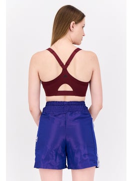 Adidas Women Sportswear Fit Lightly Padded Training Sports Bra, Maroon  - Image 3