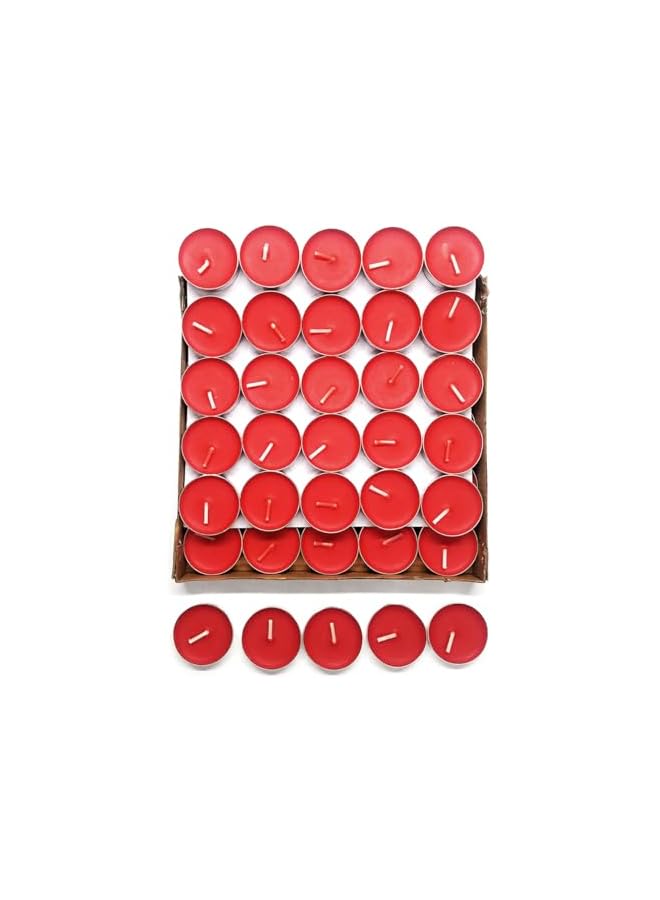 The Bros 100 Pack Tea Lights Candles, Tealight Candles,White Smokeless Dripless Long Lasting Tea Light Candles,Tea Candles for | Weddings | Party | Shabbat | Home Decorative Tealights - Image 3