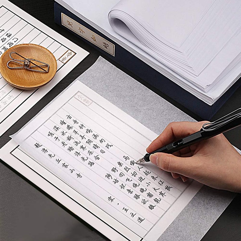 Waybas 200 PCS Tracing Paper, A4 Size Artists Tracing Paper Trace Paper White Translucent Sketching Tracing Paper Calligraphy Architecture Transfer Paper for Pencil Ink Markers (8.5 X 11.5 Inch) - Image 4