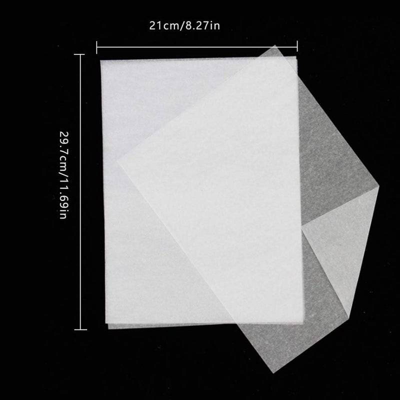 Waybas 200 PCS Tracing Paper, A4 Size Artists Tracing Paper Trace Paper White Translucent Sketching Tracing Paper Calligraphy Architecture Transfer Paper for Pencil Ink Markers (8.5 X 11.5 Inch) - Image 2