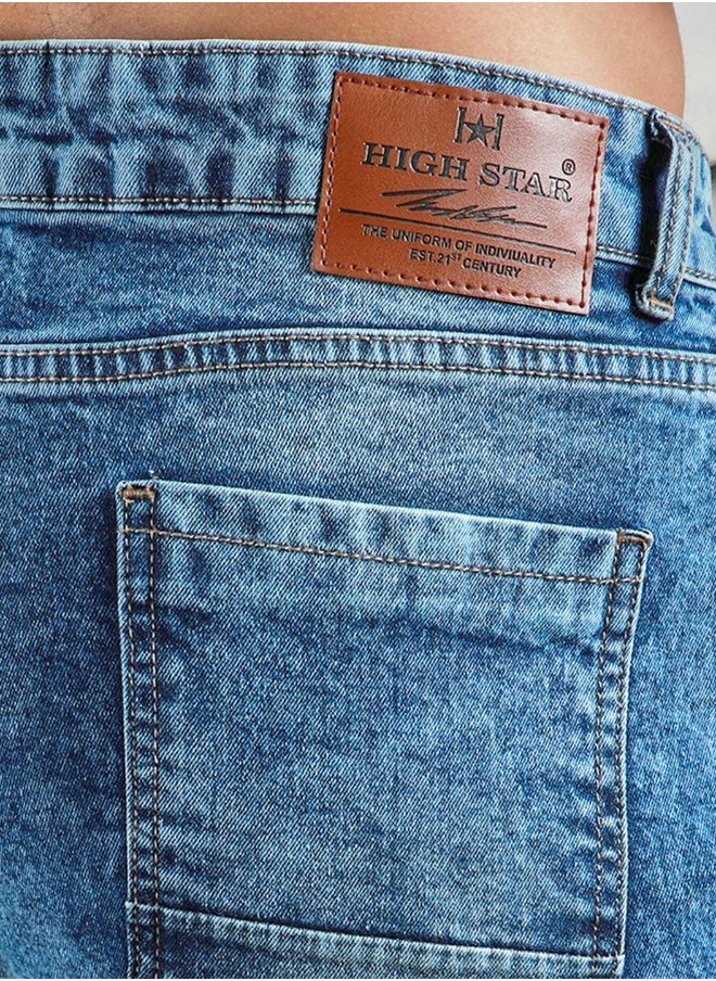 HIGH STAR Men’s Straight Tapered Indigo Jeans – Stylish and Easy  - Image 5