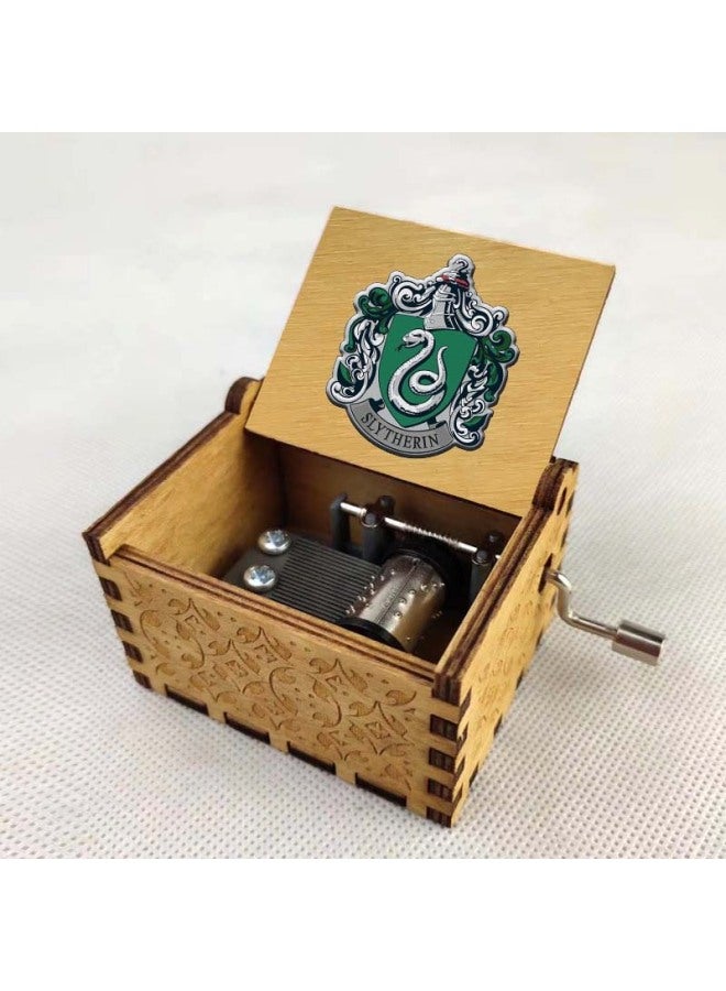 Anime Harry Potter Cartoon Peripheral Music Box Classical Hand-cranked Music Box Ornaments Retro Wooden Music Box-Color:11 - Image 1