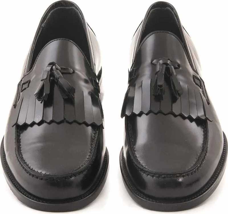 Kemal Tanca Leather Laceless Men's Classic Shoes 0137