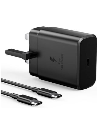 شاحن سريع لهاتف Samsung Galaxy Max 65 وات، رأس شاحن بثلاثة منافذ مع كابل شحن USB Type-C، S23 Ultra S23 Plus S23 S23 S22 Ultra S22 S21 Ultra S21 S21 A54 A53 A52 - pzsku/Z7EF98F01B1E9373FB941Z/45/1741440750/a799c9a6-d482-473a-a3f7-74d525290272