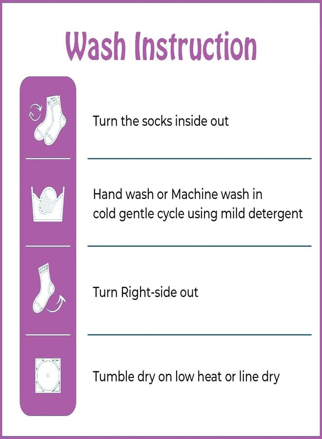Lookool Baby Socks Pack of 4 - New Born Baby Kids Cotton Grip Socks for Unisex Babies - Soft Organic Multicolor Printed Socks for 6 to 24 Months Baby Boy - Girl - Image 4