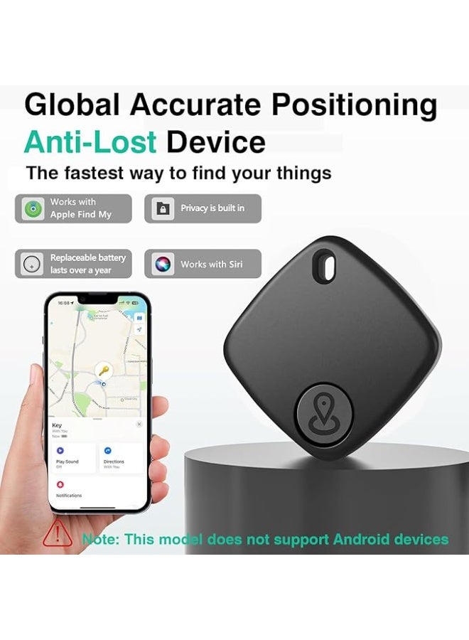 Klicktech Item Locator, Security SmartTag Works with Apple Find My (iOS only), iPhone Finder, Key Finder Compatible with iPhone iPad iWatch Mac, Bluetooth Tracker for Keys Wallets Belongings(1PCS-Black)，Not applicable to Android - Image 2