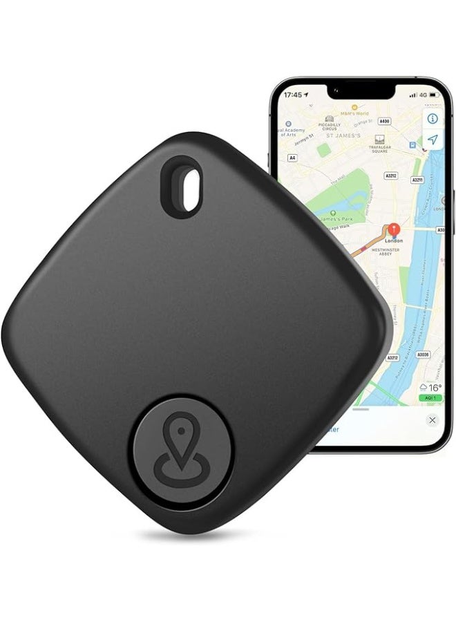 Klicktech Item Locator, Security SmartTag Works with Apple Find My (iOS only), iPhone Finder, Key Finder Compatible with iPhone iPad iWatch Mac, Bluetooth Tracker for Keys Wallets Belongings(1PCS-Black)，Not applicable to Android - Image 1
