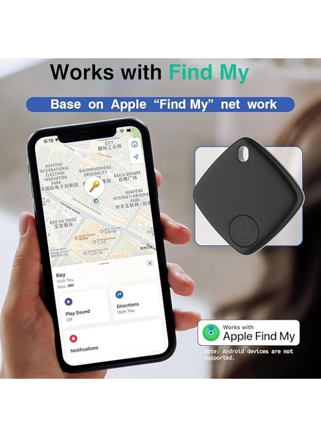 Klicktech Item Locator, Security SmartTag Works with Apple Find My (iOS only), iPhone Finder, Key Finder Compatible with iPhone iPad iWatch Mac, Bluetooth Tracker for Keys Wallets Belongings(1PCS-Black)，Not applicable to Android - Image 5