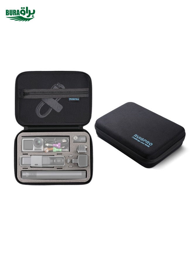 BURAQ RUIGPRO Oxford Waterproof Storage Box Case Bag for DJI OSMO Pocket Gimble Camera / OSMO Action, Size: 24x16.5x8cm (Black)  - Image 1