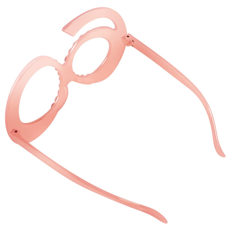 Pagather 60th Birthday Glasses - 6 Pairs Rose Gold 60 Years Old Glasses with Rhinestones Frame, Funny Plastic Costume Photo Booth Props for 60th Anniversary Party Decorations - Image 3