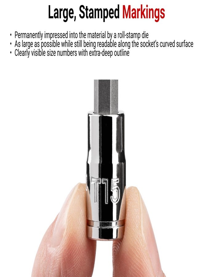 TEKTON 1/4 Inch Drive x T30 Long Torx Bit Socket | SHB04330 - Image 5