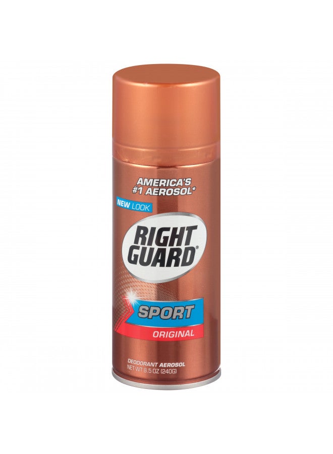 Right Guard Sport Deodorant, Aerosol, Original 8.5 oz (Pack of 5)