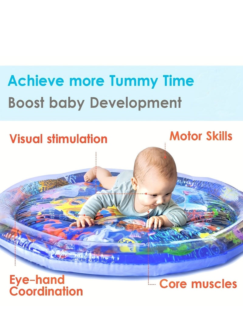 Wish Baby Inflatable Water Mat, Water Play Mat, Baby Toys, Aquarium Mat, Promote Baby Motor And Sensory Development, Grow Through Play Sensory Stimulation Gifts For Infants Boys Girls, 25.6 Inches - Image 2