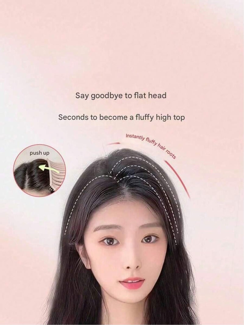 2-Piece Rib Comb Set, High-Volume Crown Hair Styling Tool for Women, Curved Hollow Hairbrush for Long Hair Massage - 2-Piece  Set - Image 3