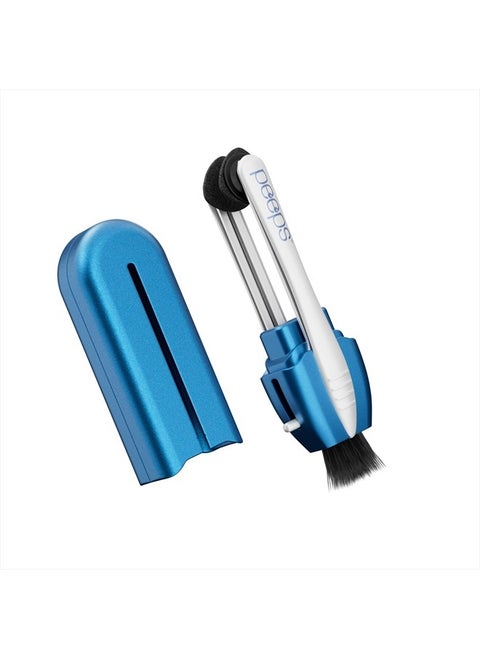 CarbonKlean Glasses Cleaner - for Eyeglasses, Reading Glasses, and More - Lens Cleaner With Carbon Microfiber Tech - Soft Touch Blue - 1 Count (Pack of 1)
