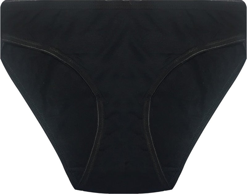 Papatya Daisy 6 Pieces Black Color Non-Trace Slip Panties 