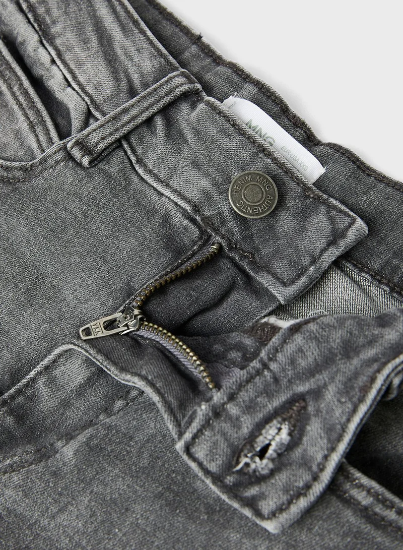 MANGO Kids Faded Jeans