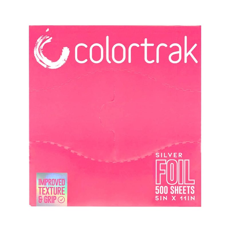 Colortrak Embossed Sheets Silver Aluminum Foil Pop-up Dispenser, 500 Pre-cut Sheets Non-slip Textured, for Hair Foil Coloring and Highlighting Applications Silver, 5 x 11 - Image 5
