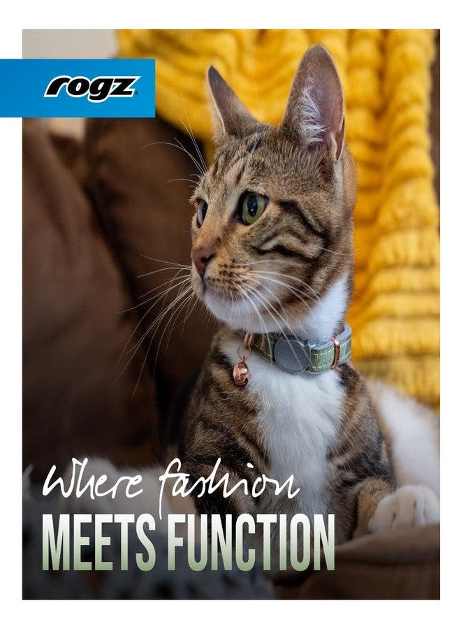 روجز طوق أمان للقطط من روجز أوربان، صغير/متوسط - لون زيتوني ملتوي - Image 5