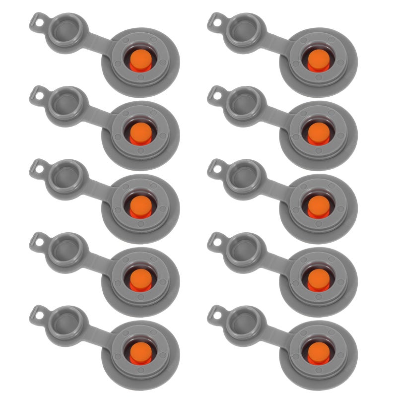 10Pcs Inflation Valve for Air Pillow Tpu Leakproof Replacement for Camping Air Mattress Accessories Grey - Image 5