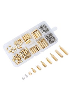 NOVOLAN NOVOLAN M2.5 Male Female Hex Brass Standoffs Set 180Pcs - Dual Type (Single & Double Pass) Hexagonal Brass Spacer Standoff Screws & Nuts Kit - Complete Screw Nut Combination Kit with Storage Box  - Image 3