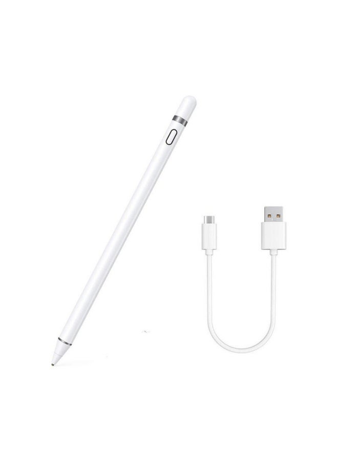 قلم ذكي عالي التقنية لأجهزة iPad/ Tab/ Mediapad أبيض - Image 2