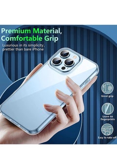 glassology iPhone 14 Pro Max 6.7 Inch Ultra Slim Case, Soft TPU Material with 4 Corners Bumper, Shockproof Protection Anti-Scratch Anti-Drop Clear TPU Clear Case with Tempered Glass screen protector  - Image 2