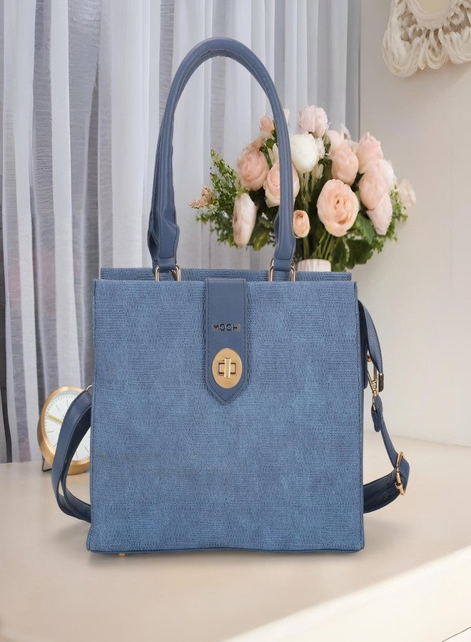 Mochi Women's Blue Viviana Top-Handle Sling Bag(66-726) - Image 2