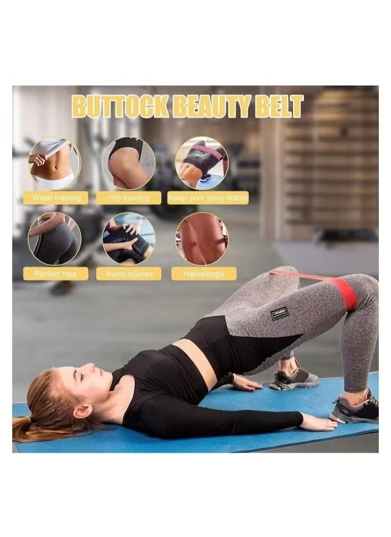 ATRJSZ Resistance Bands Set, 5pcs Assorted Pounds Strength Training Exercise Resistance Loops Stretch Bands, Gym Fitness Yoga Workout Resistance Loops Bands for Arm Legs and hips  - Image 3