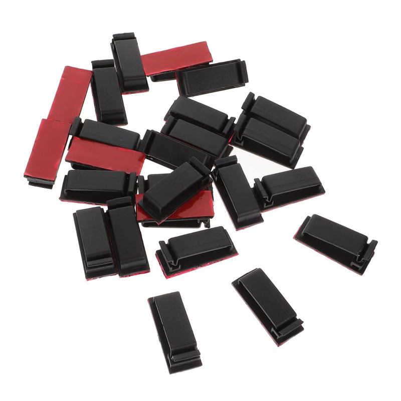25pcs Adhesive Cable Clips Wire Management Kit Self Adhesive Cord Organizers - Image 2
