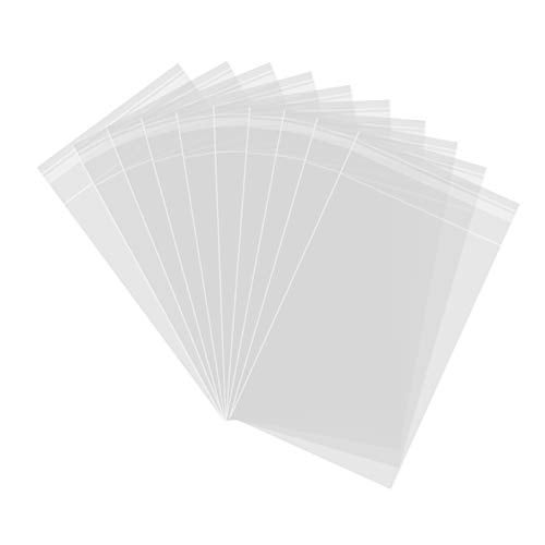 Arsmat 200ct Clear Plastic Bags, Self Sealing Cellophane Bags, Resealable Cellophane Bags for Bakery Cookies Candy Decorative Wrappers (4" x 6") - Image 1