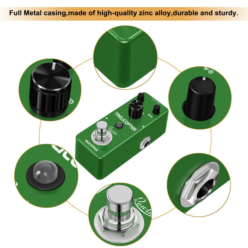 Rowin Trelicopter Effects Guitar Tremolo Pedal - Image 4