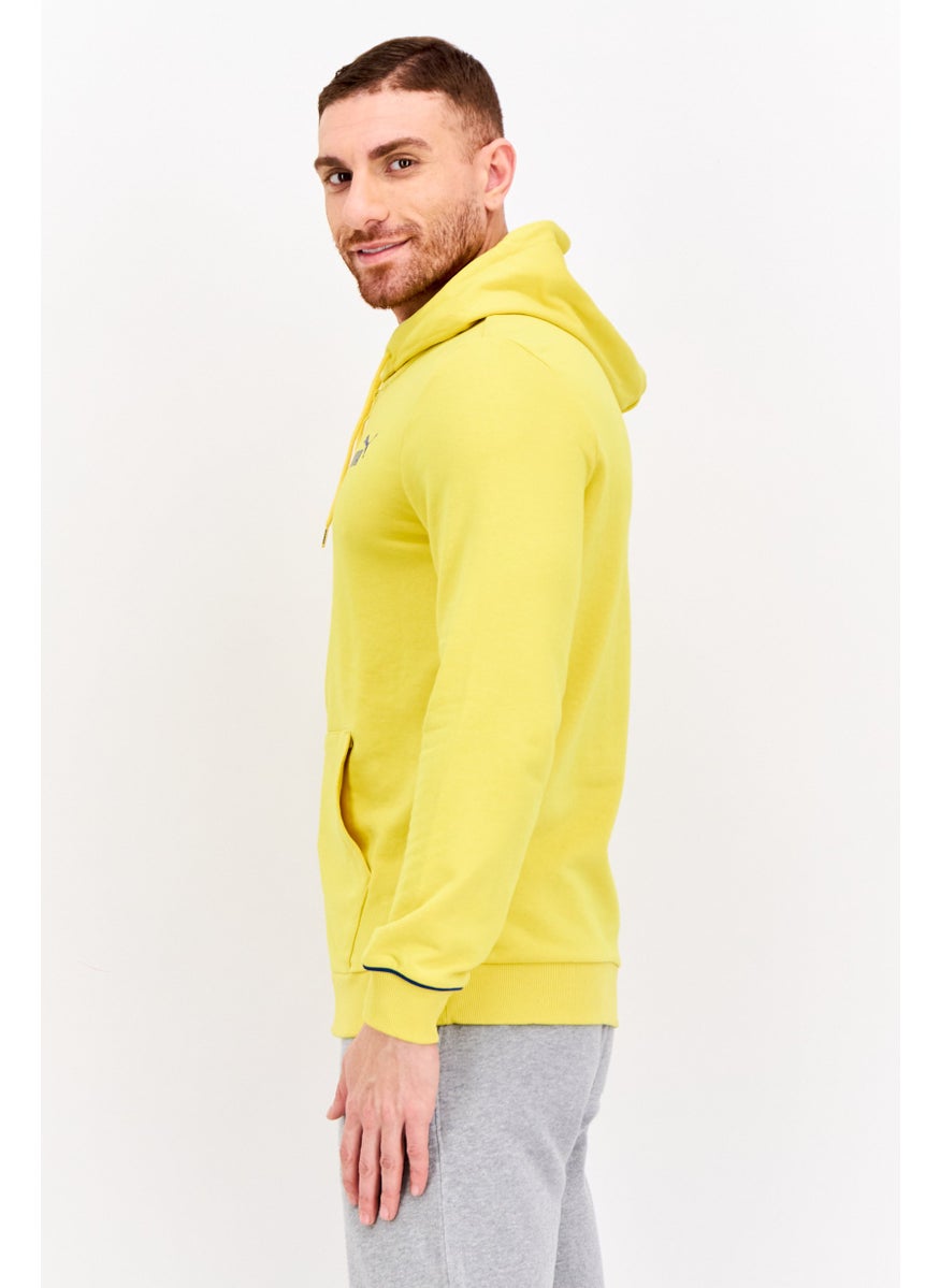 PUMA Men Regular Fit Long Sleeve Outdoor Hooded Sweatshirt, Yellow  - Image 2