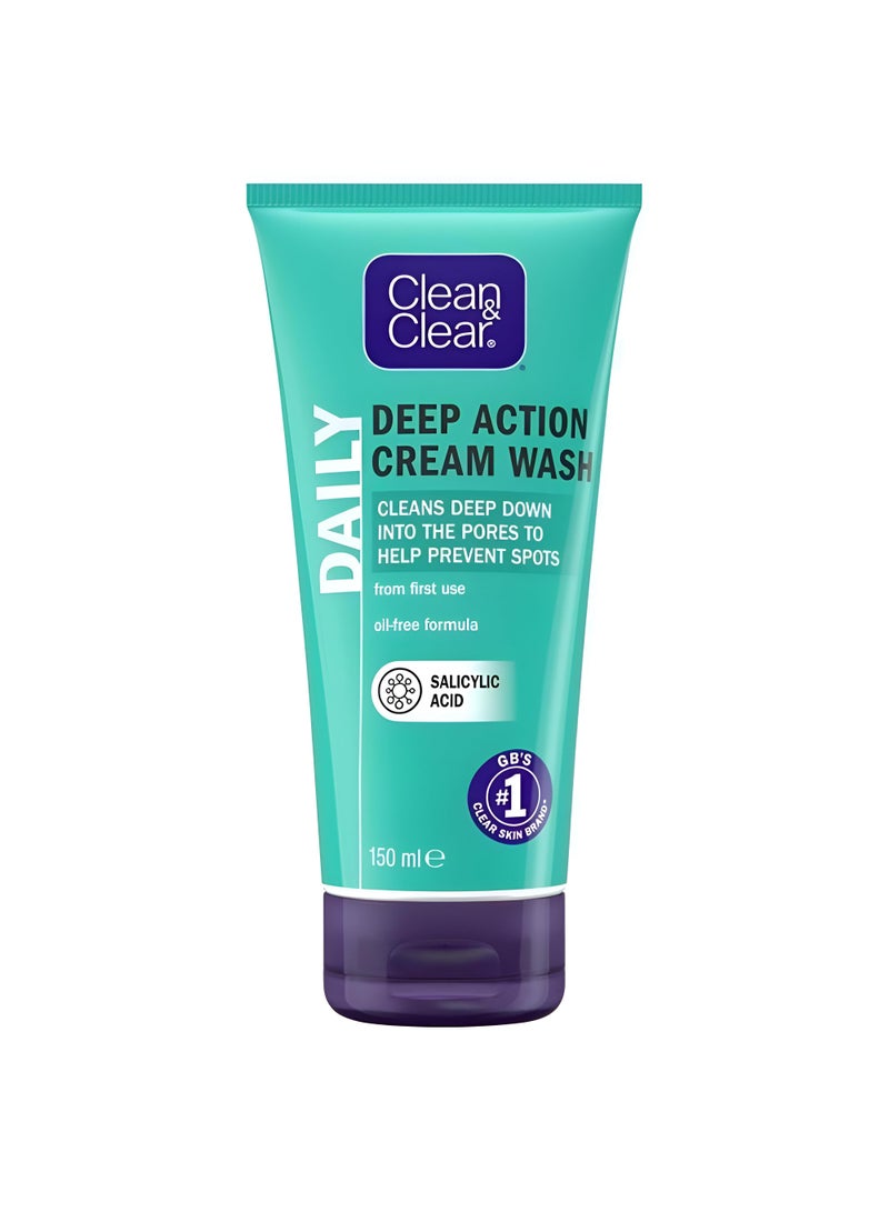 Clean & Clear Clean ,  Clear Deep Cream Lotion, 150 Ml - Image 1