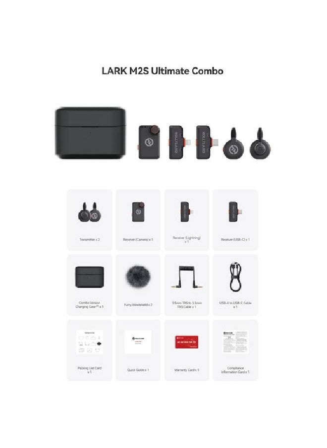 Hollyland - LARK M2S Ultimate Combo 2-Person Wireless Microphone System for Cameras and Mobile Devices - Image 1