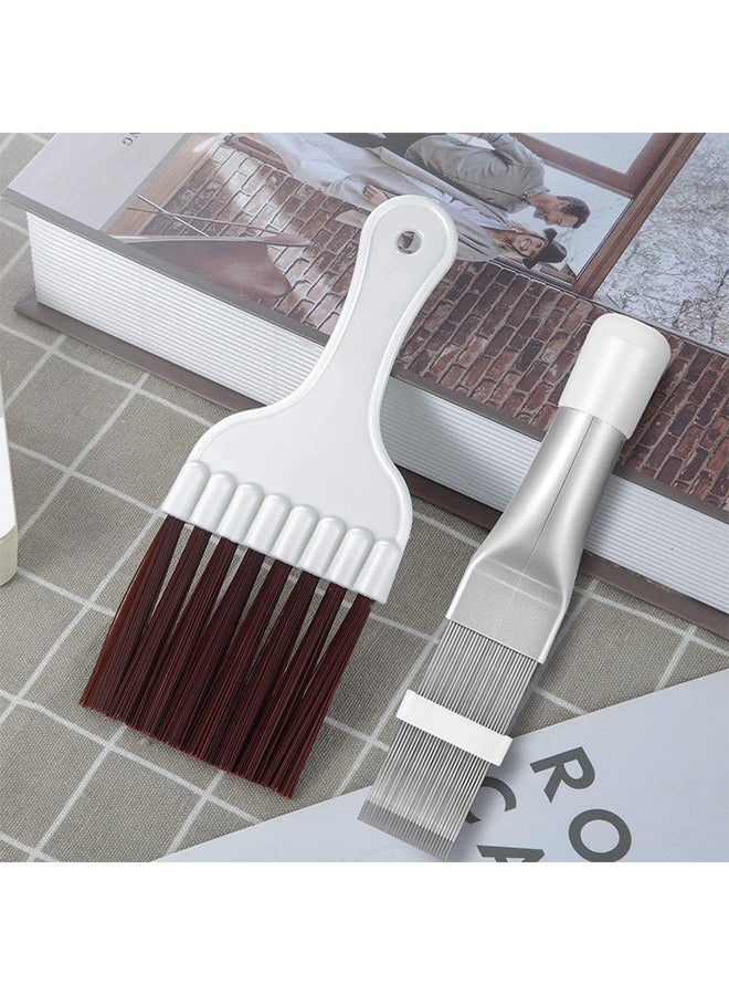 الوجبة فرشاة تنظيف مكيف الهواء، مشط زعانف مكيف الهواء، مشط الرادياتير، مشبك متحرك قابل للتعديل، تنظيف قوي وأداة فرشاة مكيف الهواء المحمولة العملية، مناسبة للملفات والثلاجات والسيارات والمبخرات - Image 4