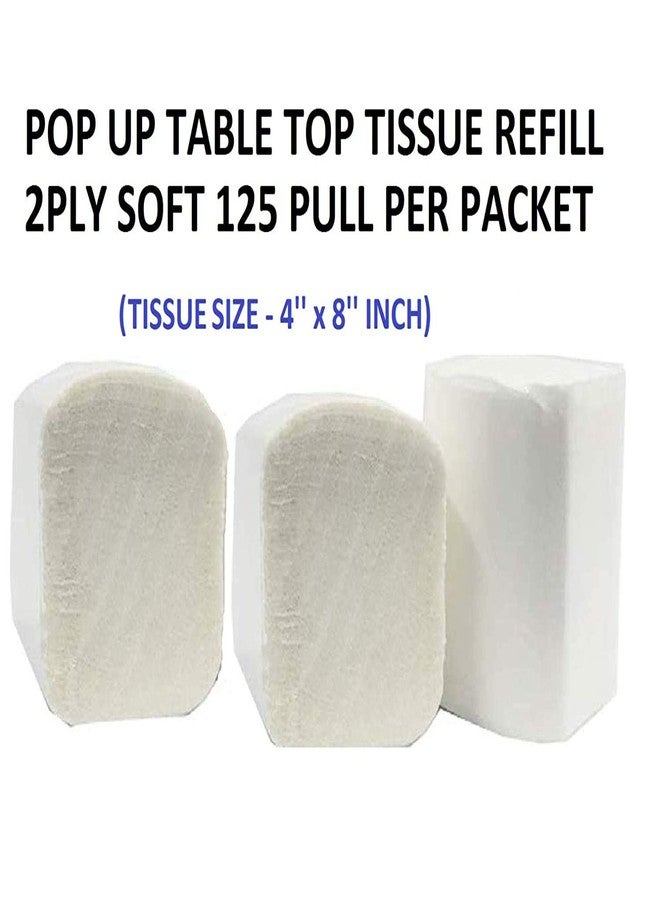 TARGET HYGIENE Table Top Pop Up Napkin Tissue Paper Refill | Pop Up Soft Tissue Paper Napkin Refill - 2 Ply Pop Up Tissue Refill 2 Ply 4x8 cm Tissue Size - Pack of 20-2500 Polls (Only Tissue Paper) - Image 4