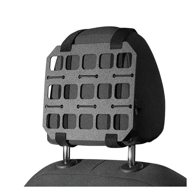 HZEL Car Headrest Organizer Rigid MOLLE Panel, Tactical Vehicle Seat Back Gear Rack EDC Pouch Tool, Modular Backpack Insert Panel for Truck Equipment Mount, Universal Automotive Accessories - Image 1