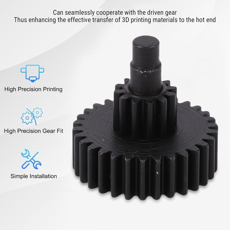 LiebeWH Extruder Reduction Gear, Hardened Steel Transmission Gear for K1 K1C 3D Printers, Improved Double Bearing Upgrade Kit - Image 5